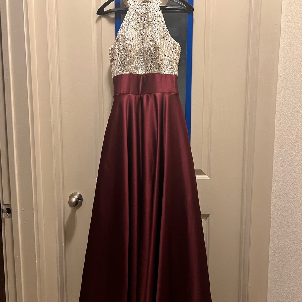 Burgundy Ball Gown